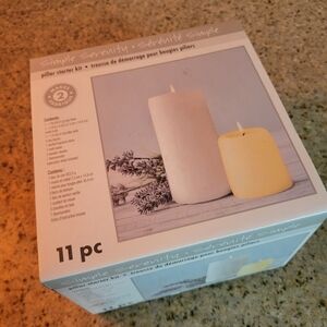 Serenity Pillar Candle Starter Kit - White and Cream